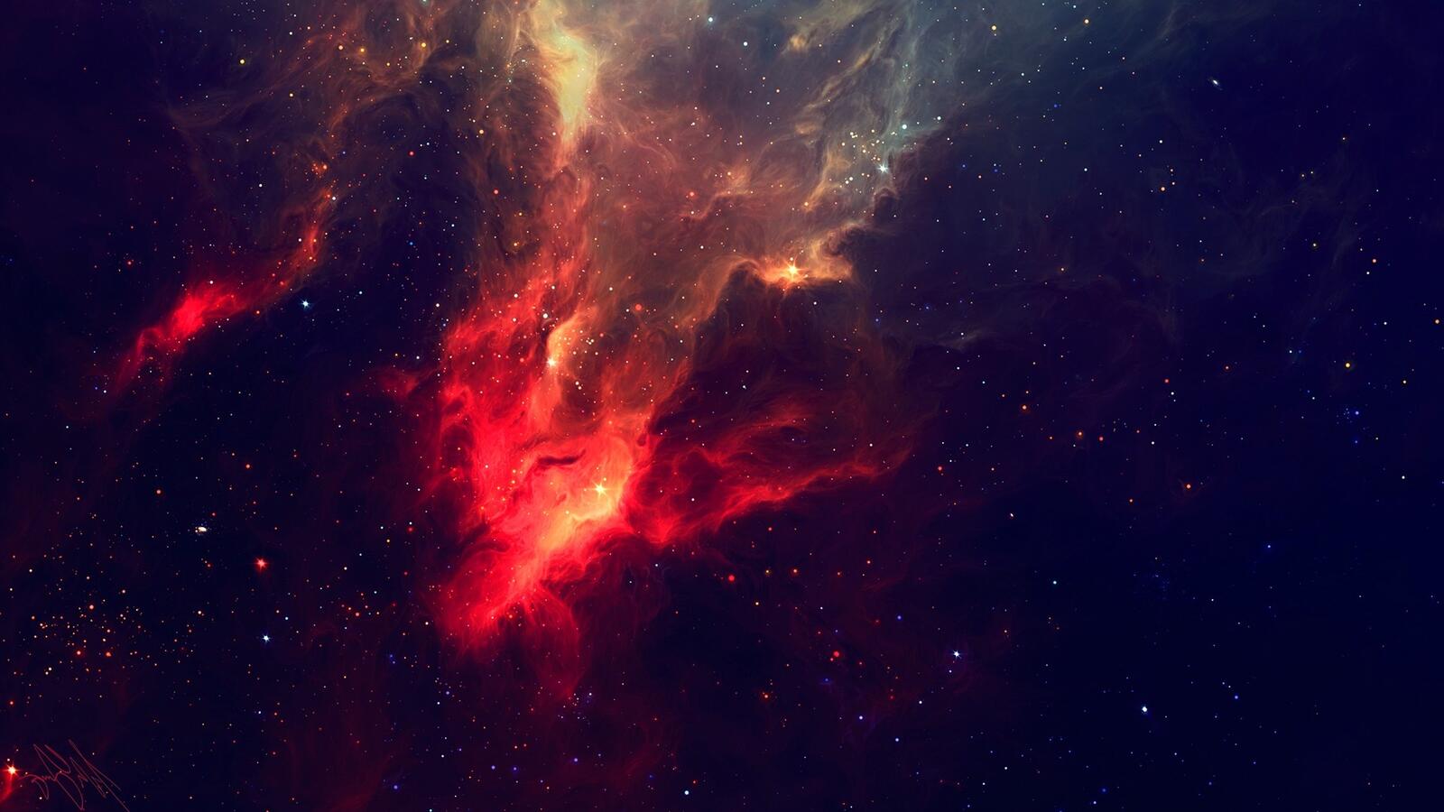 Wallpapers nebula space cosmic art on the desktop
