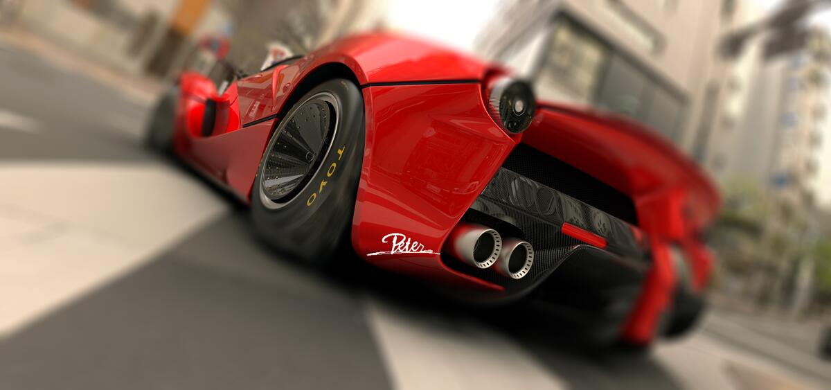 Ferrari 458 in motion