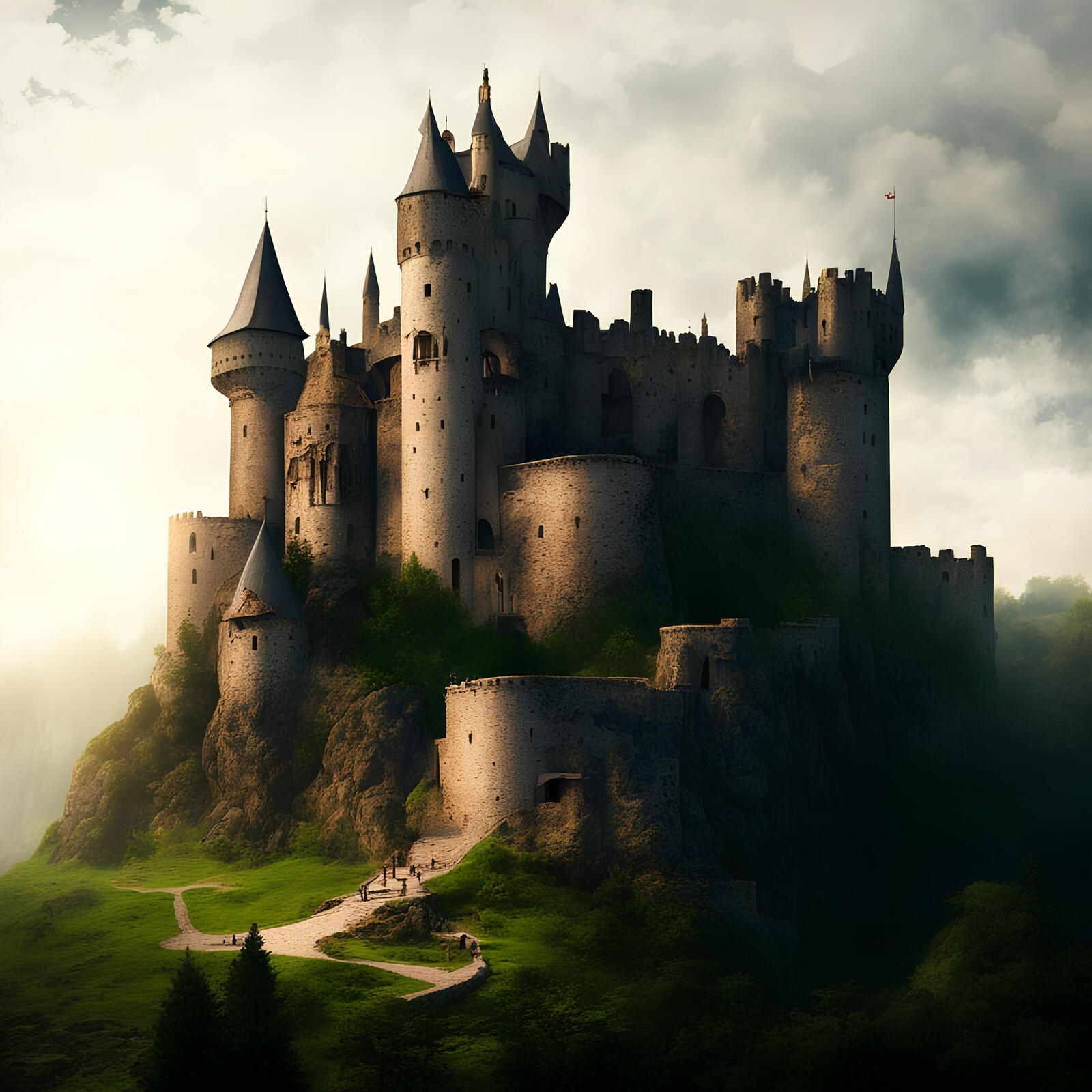 Free photo Medieval castle