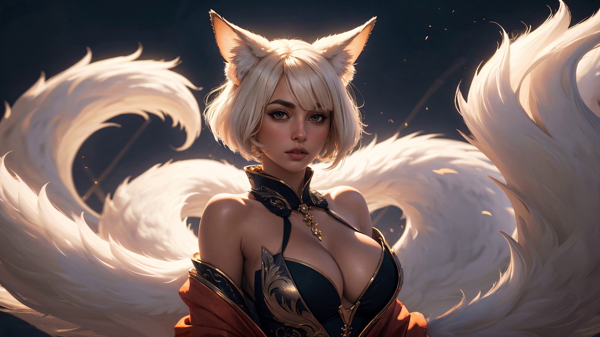 White-haired furry girl