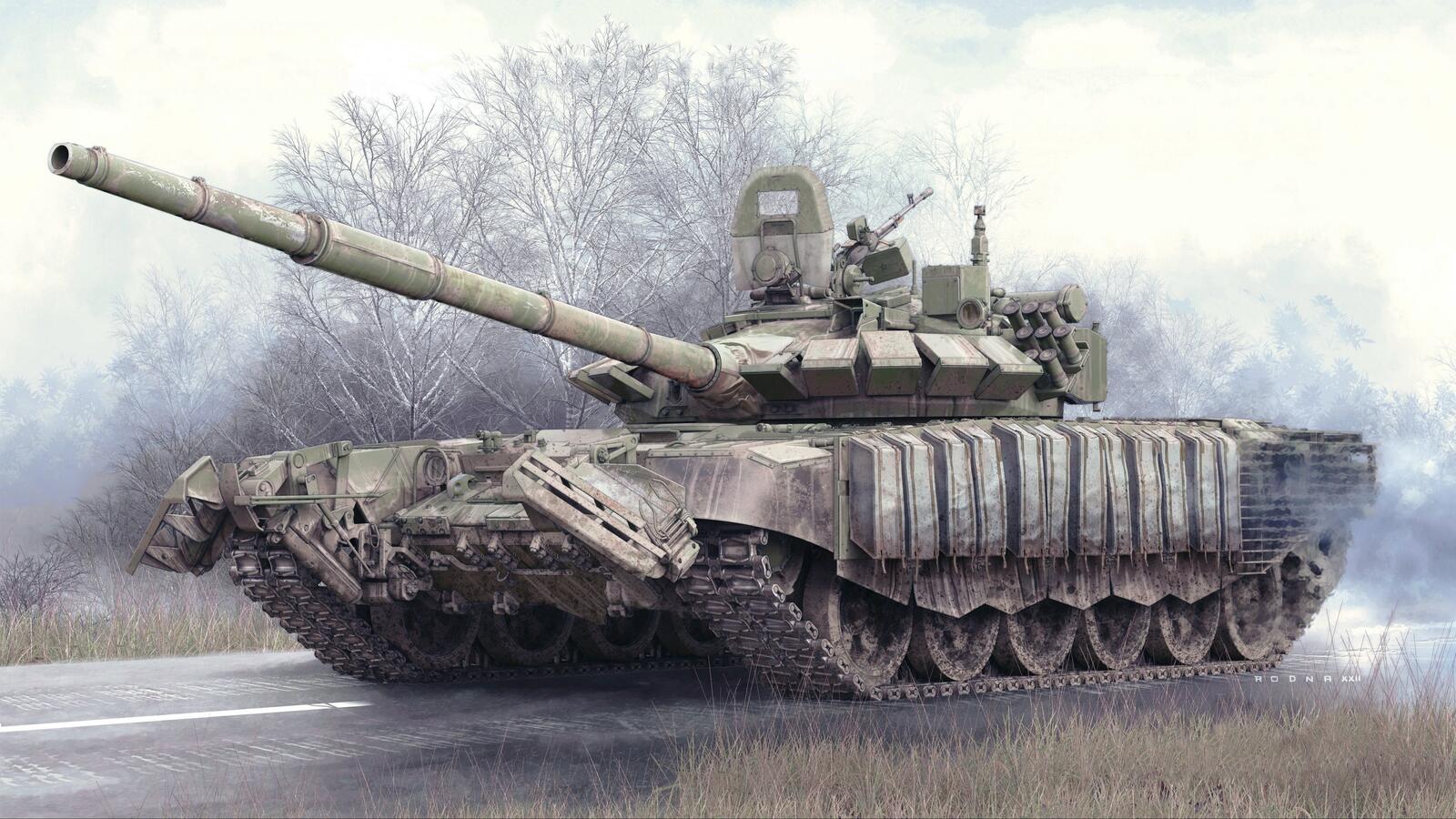Free photo T 72 tank