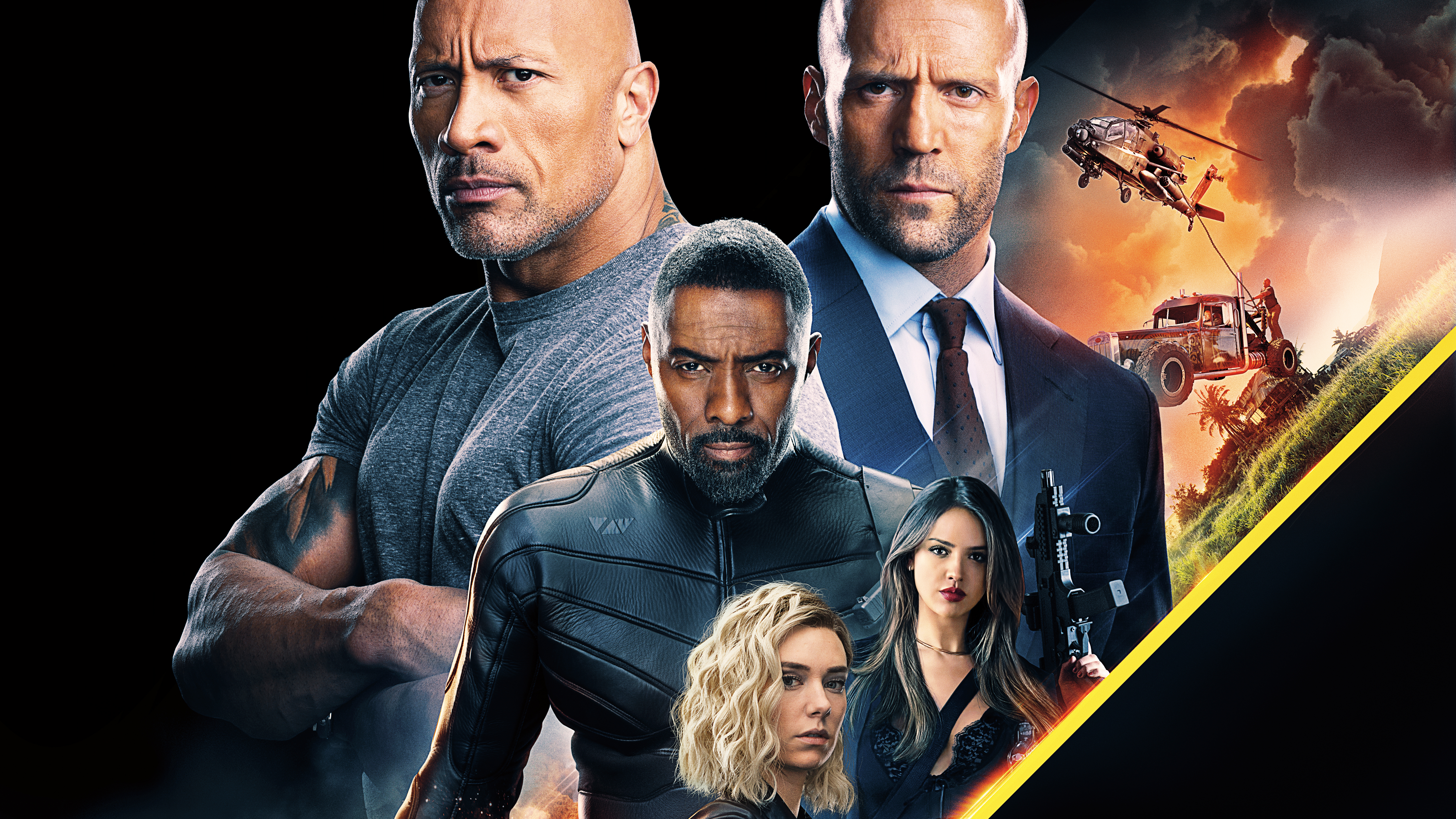 Free photo Hobbs and Shaw are in the movie