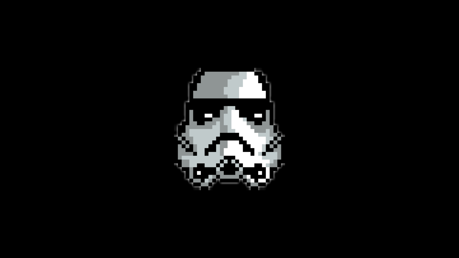Wallpapers Star Wars pixel art logo on the desktop