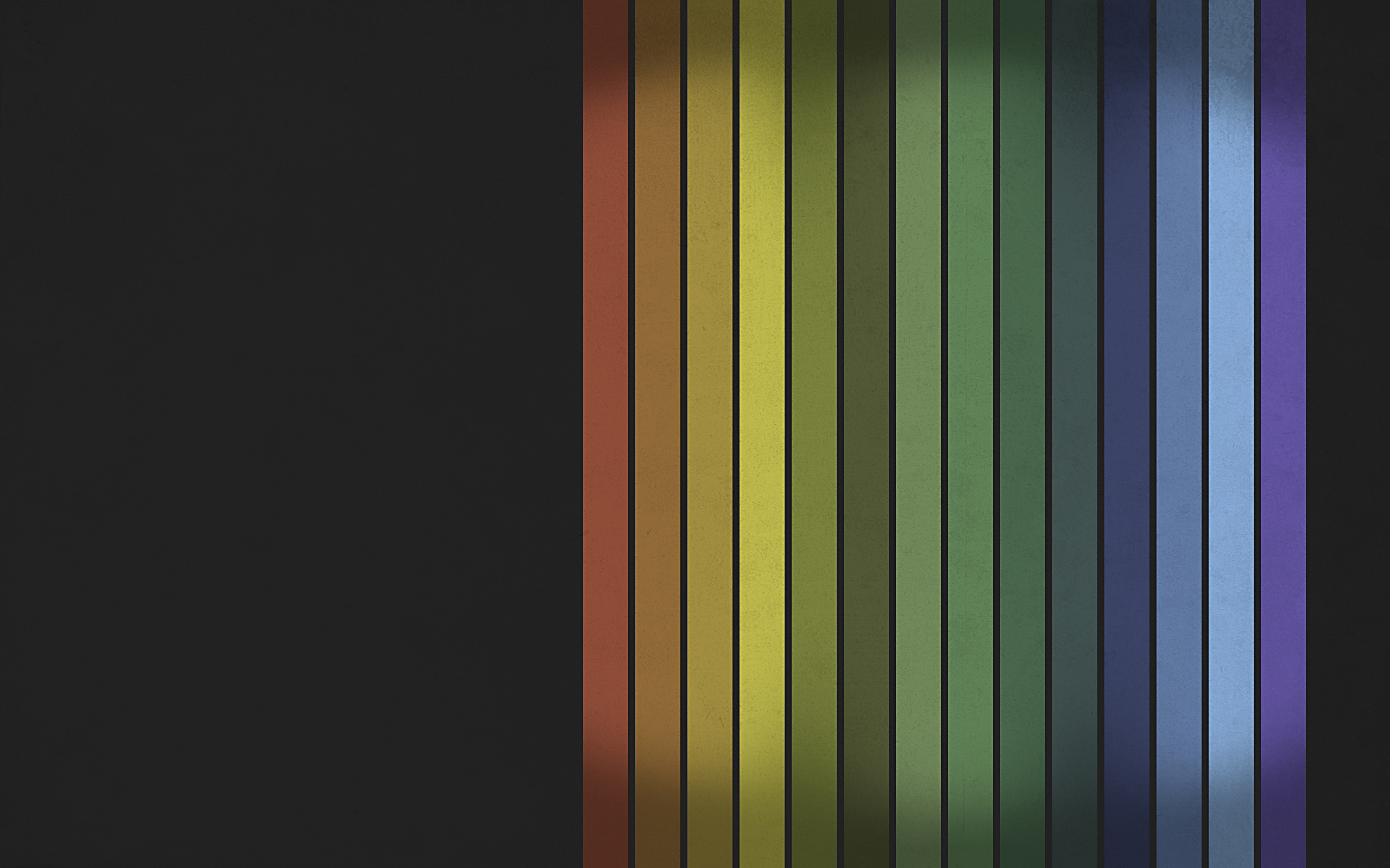 Free photo Rainbow lines on a black background