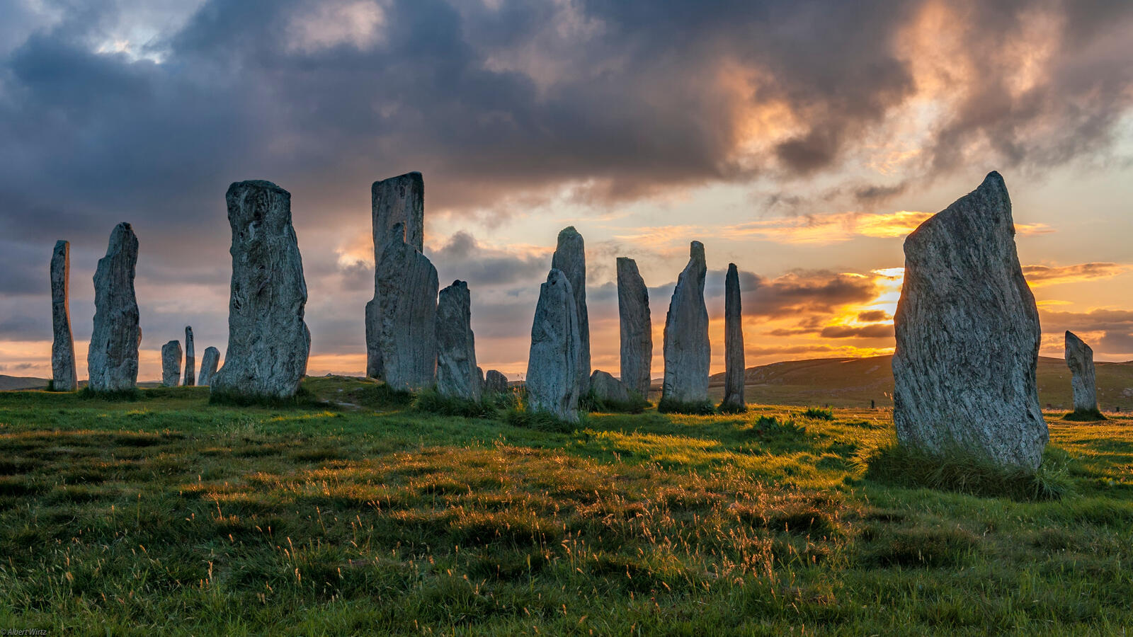 免费照片苏格兰的石头地标