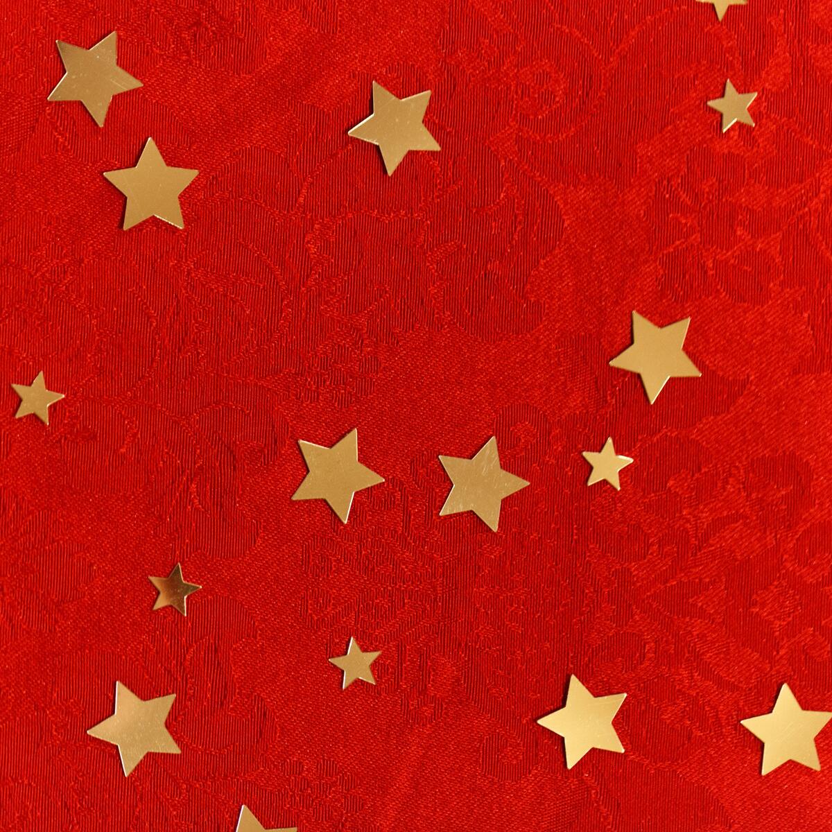 Gold stars on a red background