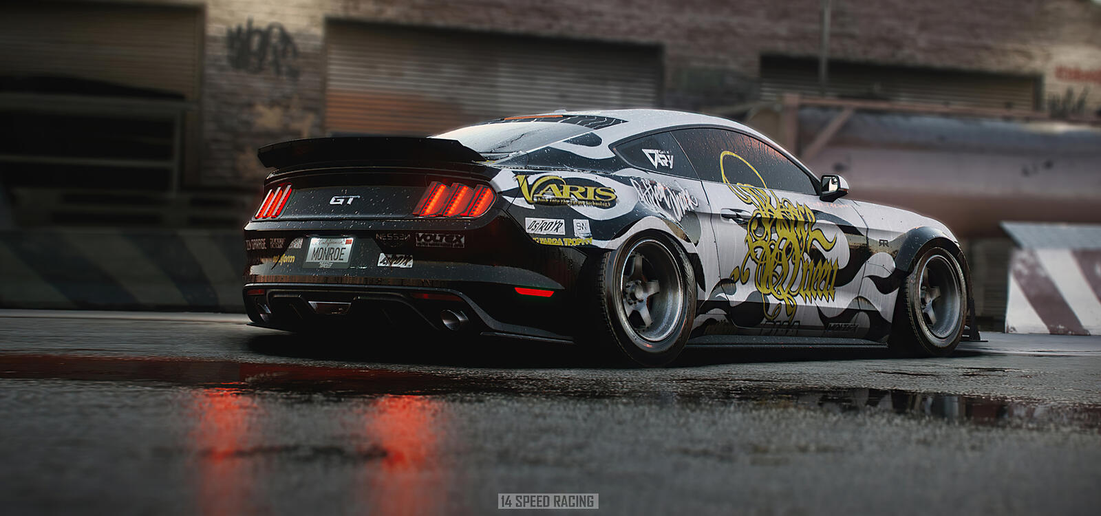 Бесплатное фото Ford Mustang из игры Need for Speed